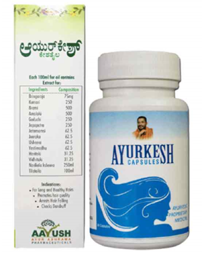 Aayush Ayurkesh Cap’s And Hair Oil(Combipack)