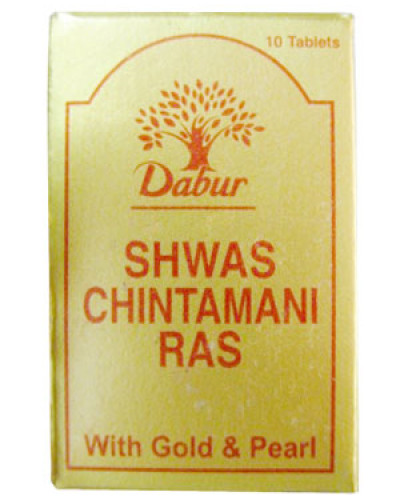 Dabur Shwas Chintamani Ras (With Gold)