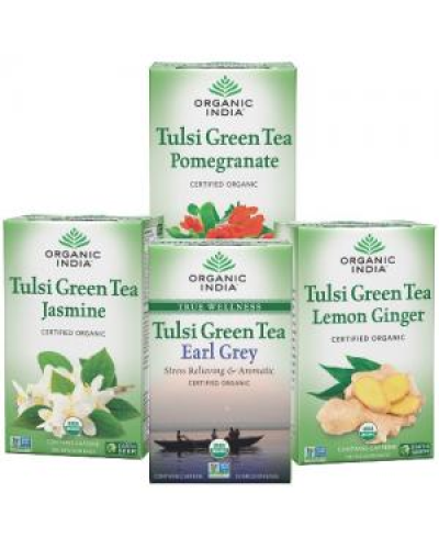 Organic India Tulsi Green Tea Set