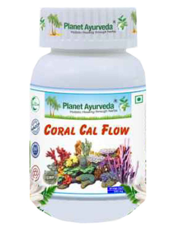 Planet Ayurveda Coral Cal Flow Vege Capsule