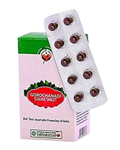 Vaidyaratnam Gorochanadi Gulika Tablets