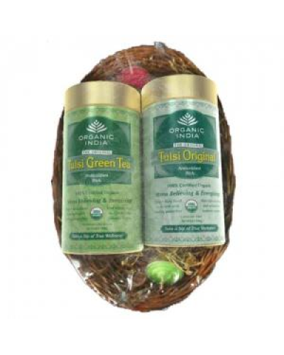 Gift Basket Pack-Tulsi Original And Tulsi Green Tea