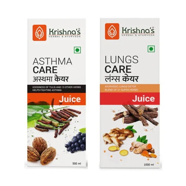Krishna's Herbal & Ayurveda Asthma Care Juice | Lungs Care Juice