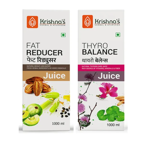 Krishna's Herbal & Ayurveda Fat Reducer Juice | Thyro balance juice