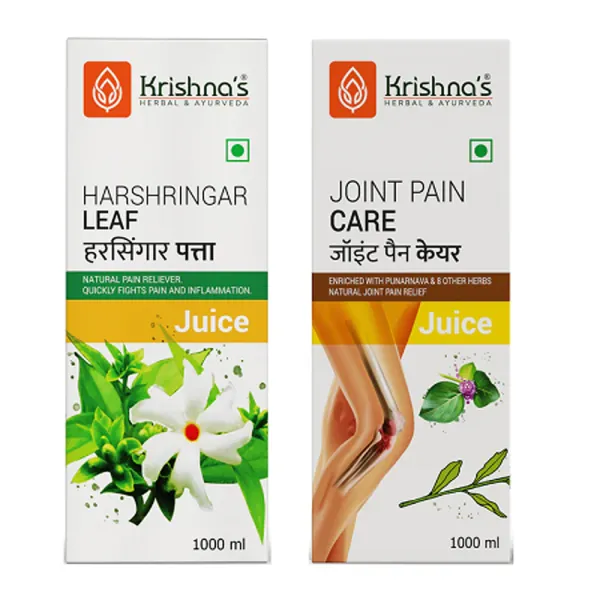 Krishna's Herbal & Ayurveda Harshringar Leaf Juice | Joint Pain Care Juice