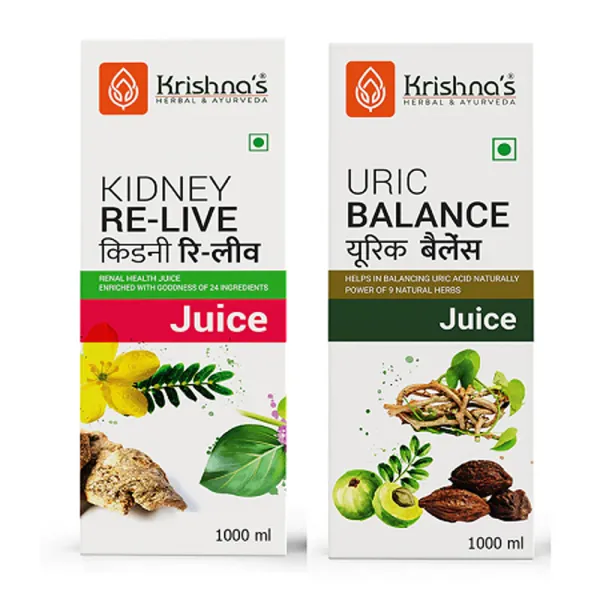 Krishna's Herbal & Ayurveda Kidney Relive Juice | Uric Balance Juice