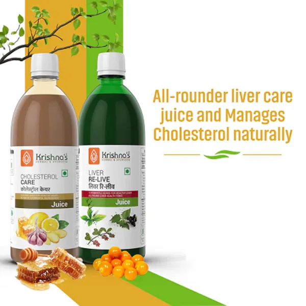 Krishna's Herbal & Ayurveda Liver Re-Live Juice | Cholesterol Care Juice