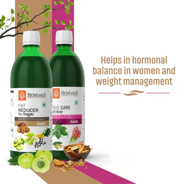 Krishna's Herbal & Ayurveda She Care Juice | Fat Reducer Juice