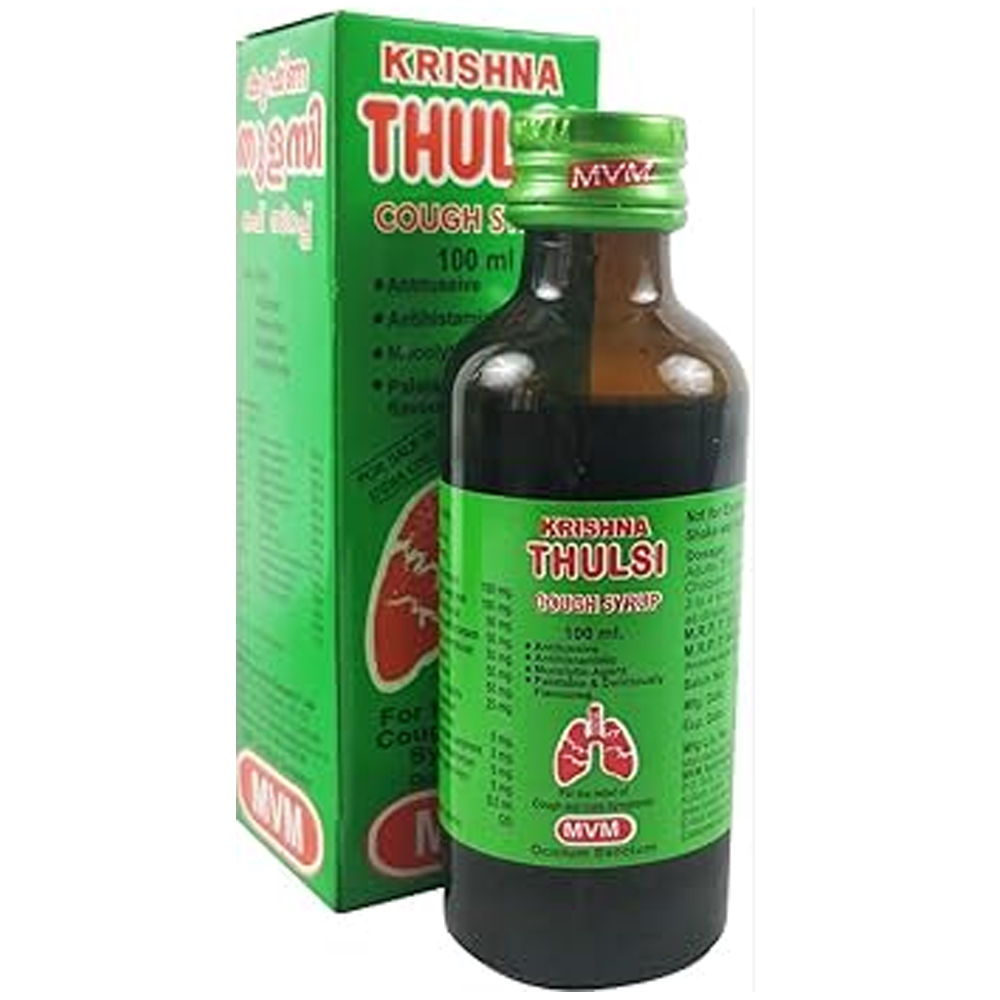 Mvm Ayurveda Krishna Thulsi Cough Syrup