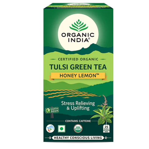 Organic India Tulsi Green Tea Honey Lemon