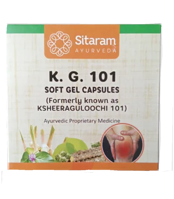 Sitaram K.G.101 Soft Gel Capsuels ( Ksheeroguloochi 101 )