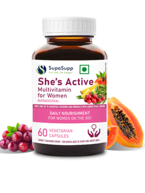 Sri Sri Tattva She’S Active Multivitamin Capsules  (women)